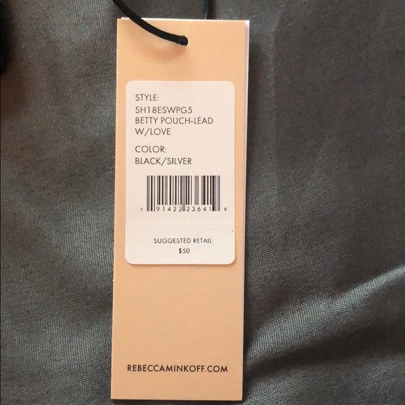 Rebecca Minkoff BETTY POUCH-LEAD W/LOVE - Picture 5 of 6